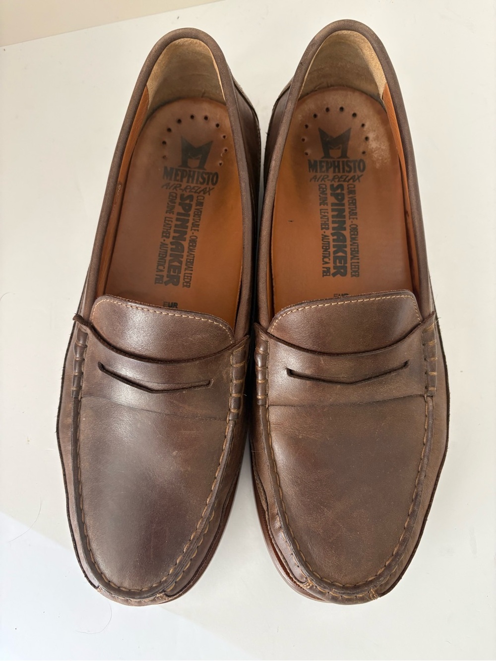 Mephisto Men’s Spinnaker Penny Loafer Slip On. Brown size 10.5. Nice shape!